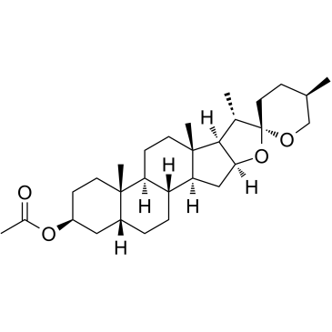 Smilagenin acetate Chemical Structure