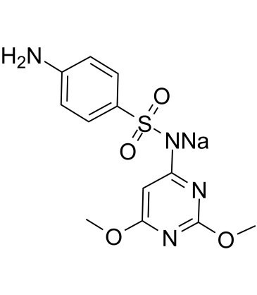 Sulfadimethoxine sodium Chemical Structure
