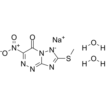 Triazavirin Chemical Structure