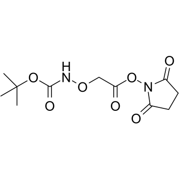 Boc-NH-O-C1-NHS ester Chemical Structure