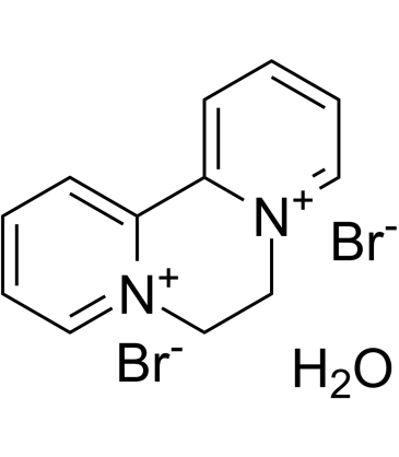 Diquat dibromide hydrate Chemical Structure