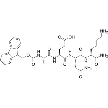Fmoc-Ala-Glu-Asn-Lys-NH2 Chemical Structure