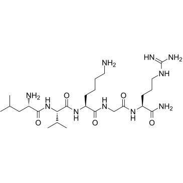 GLP-1(32-36)amide Chemical Structure