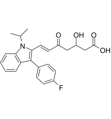 (Rac)-5-Keto Fluvastatin Chemical Structure