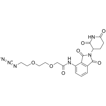 Pomalidomide-PEG2-azide Chemical Structure