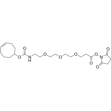 TCO-PEG3-NHS ester Chemical Structure