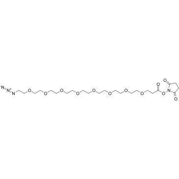 Azido-PEG8-NHS ester Chemical Structure