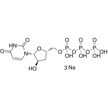 3'-Deoxyuridine-5'-triphosphate trisodium Chemical Structure