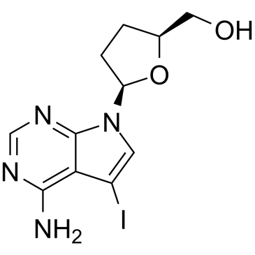 7-Iodo-2',3'-dideoxy-7-deazaadenosine Chemical Structure