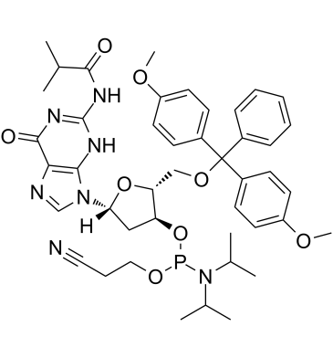 DMT-dG(ib) Phosphoramidite Chemical Structure