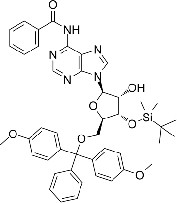 5'-DMT-3'-TBDMS-Bz-rA Chemical Structure