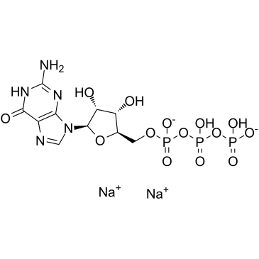 Guanosine-5'-triphosphate disodium salt Chemical Structure