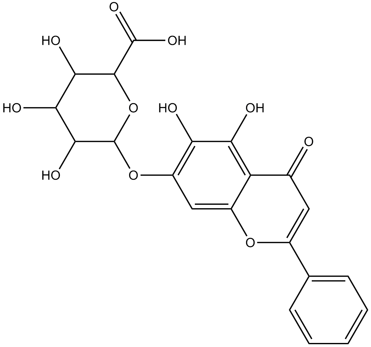 Baicalin Chemical Structure
