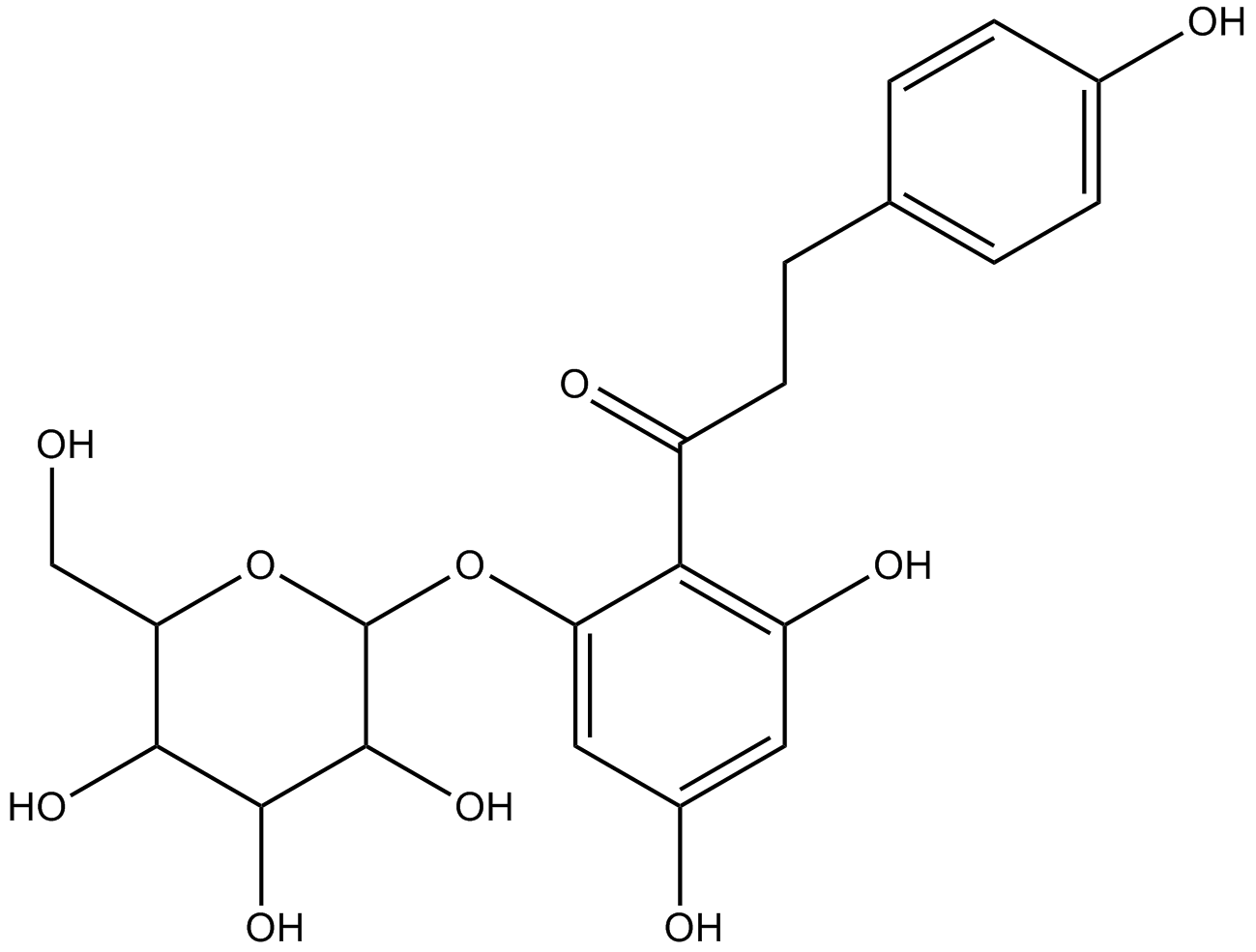 Phloridzin Chemical Structure