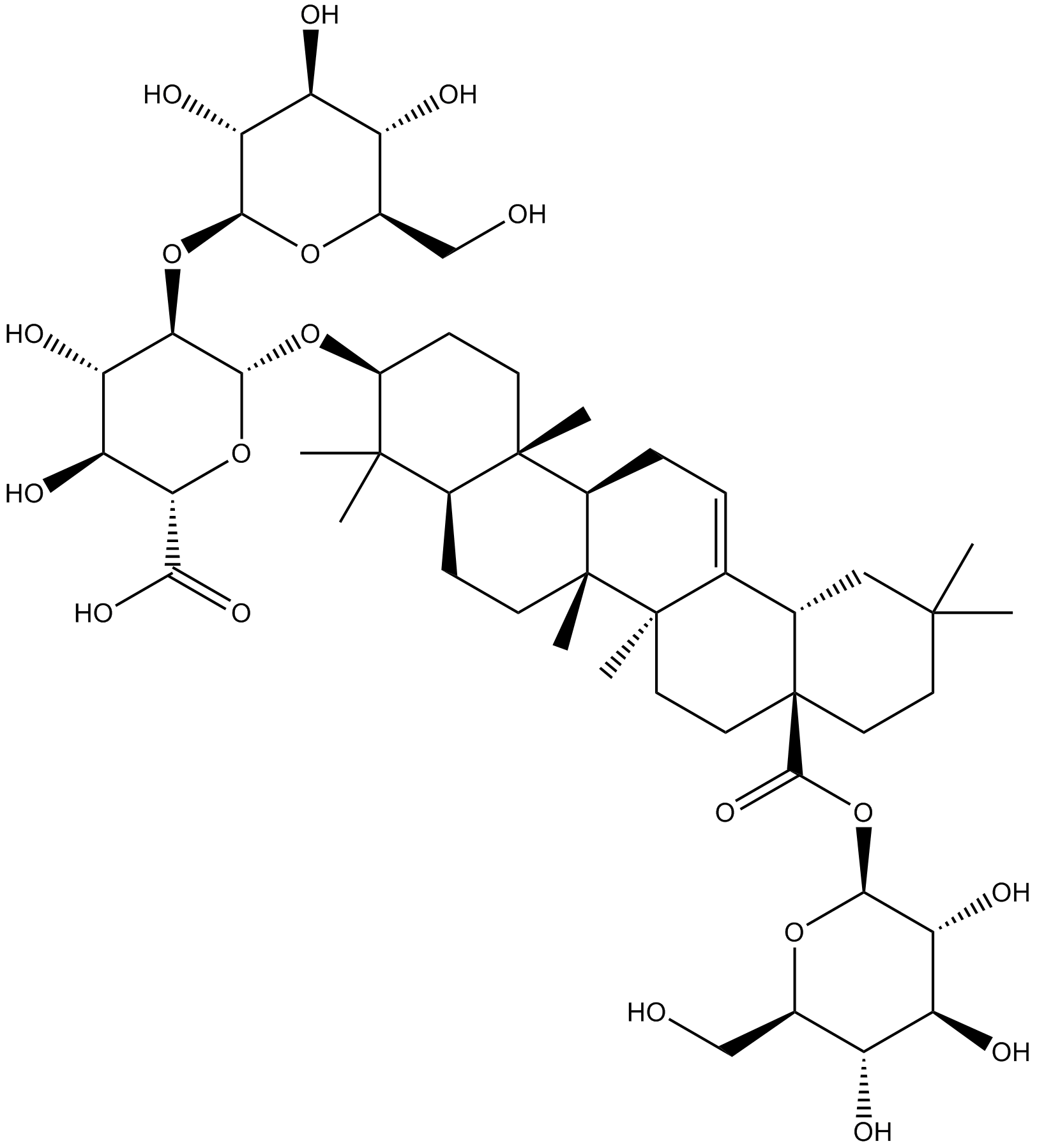 Ginsenoside Ro Chemical Structure
