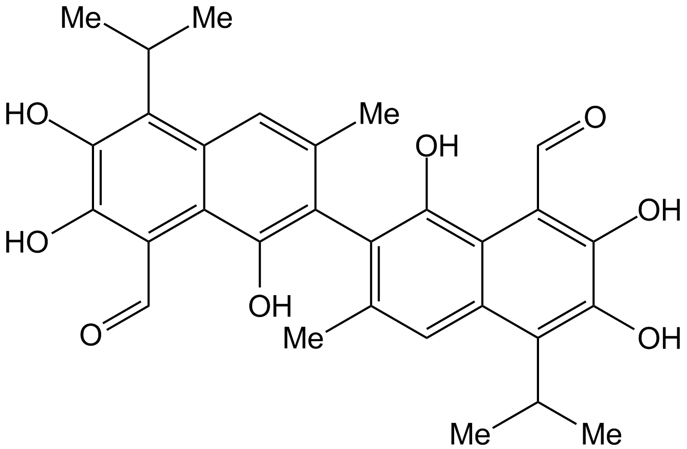 Gossypol Chemical Structure