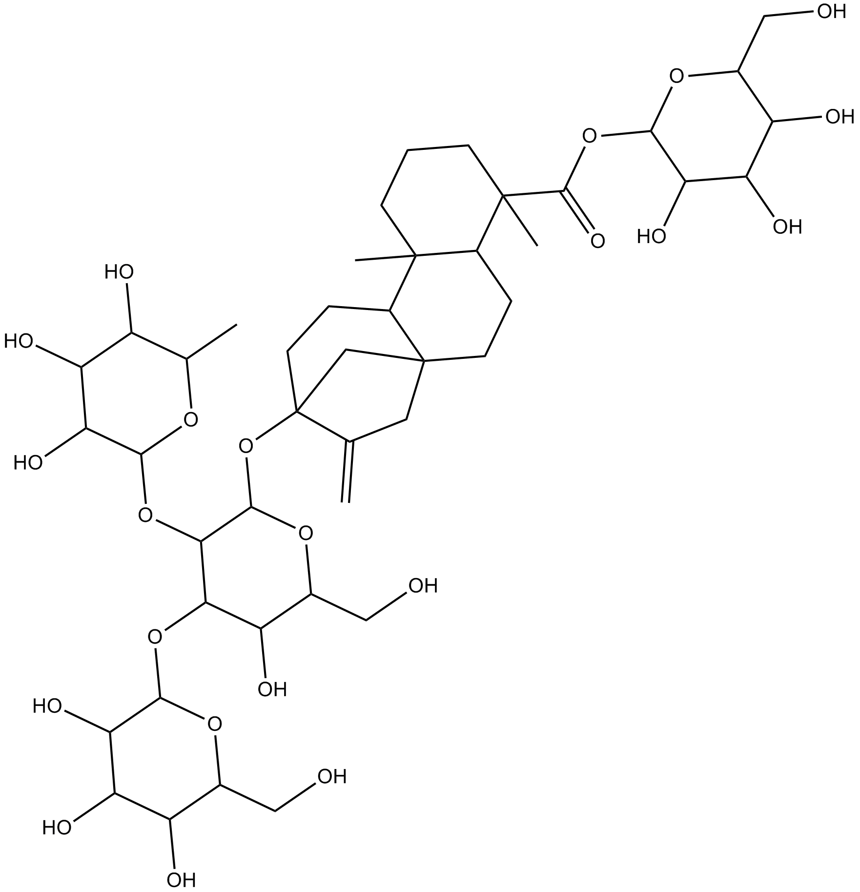 Rebaudioside C Chemical Structure