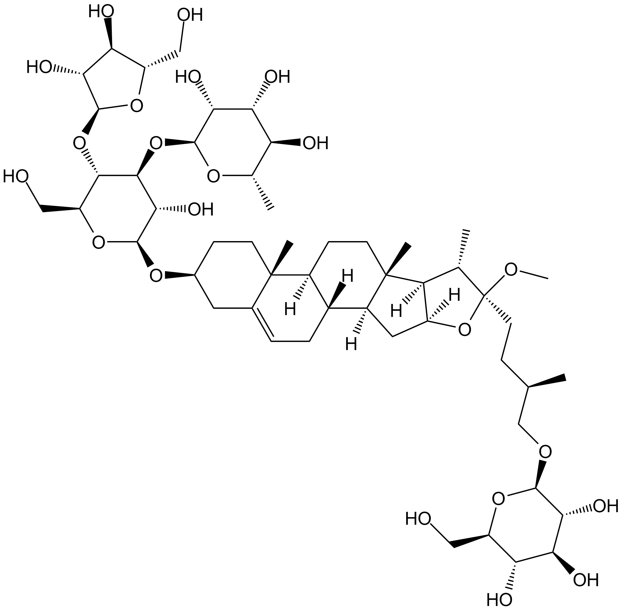 Polyphyllin VII Chemical Structure
