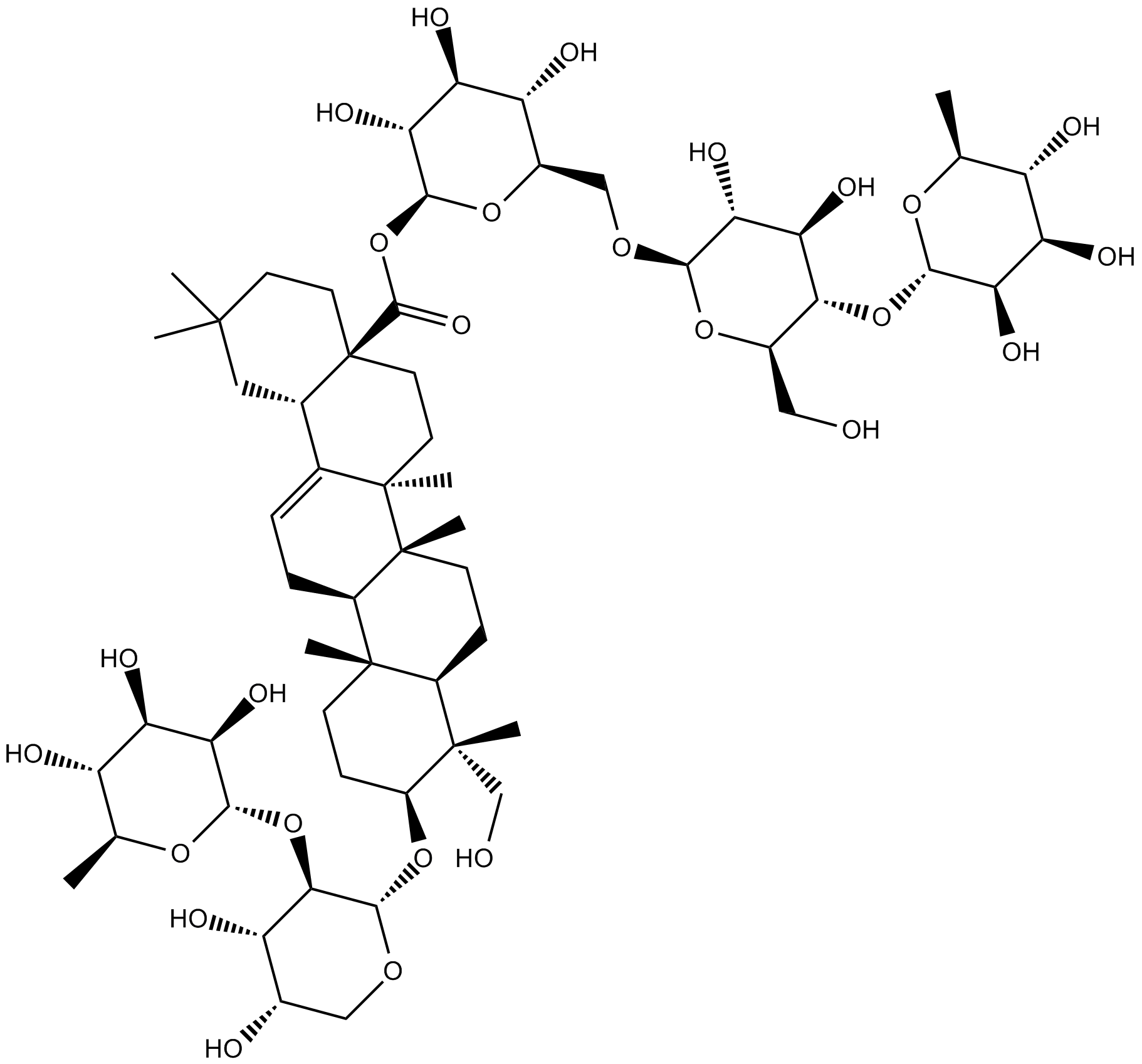 Hederacoside C Chemical Structure