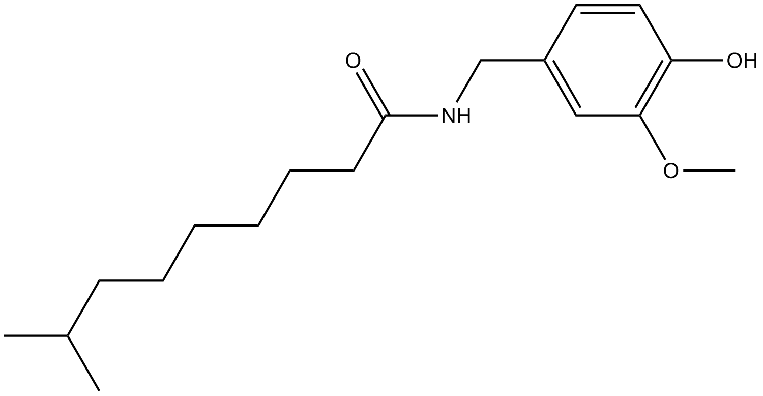 Dihydrocapsaicin Chemical Structure