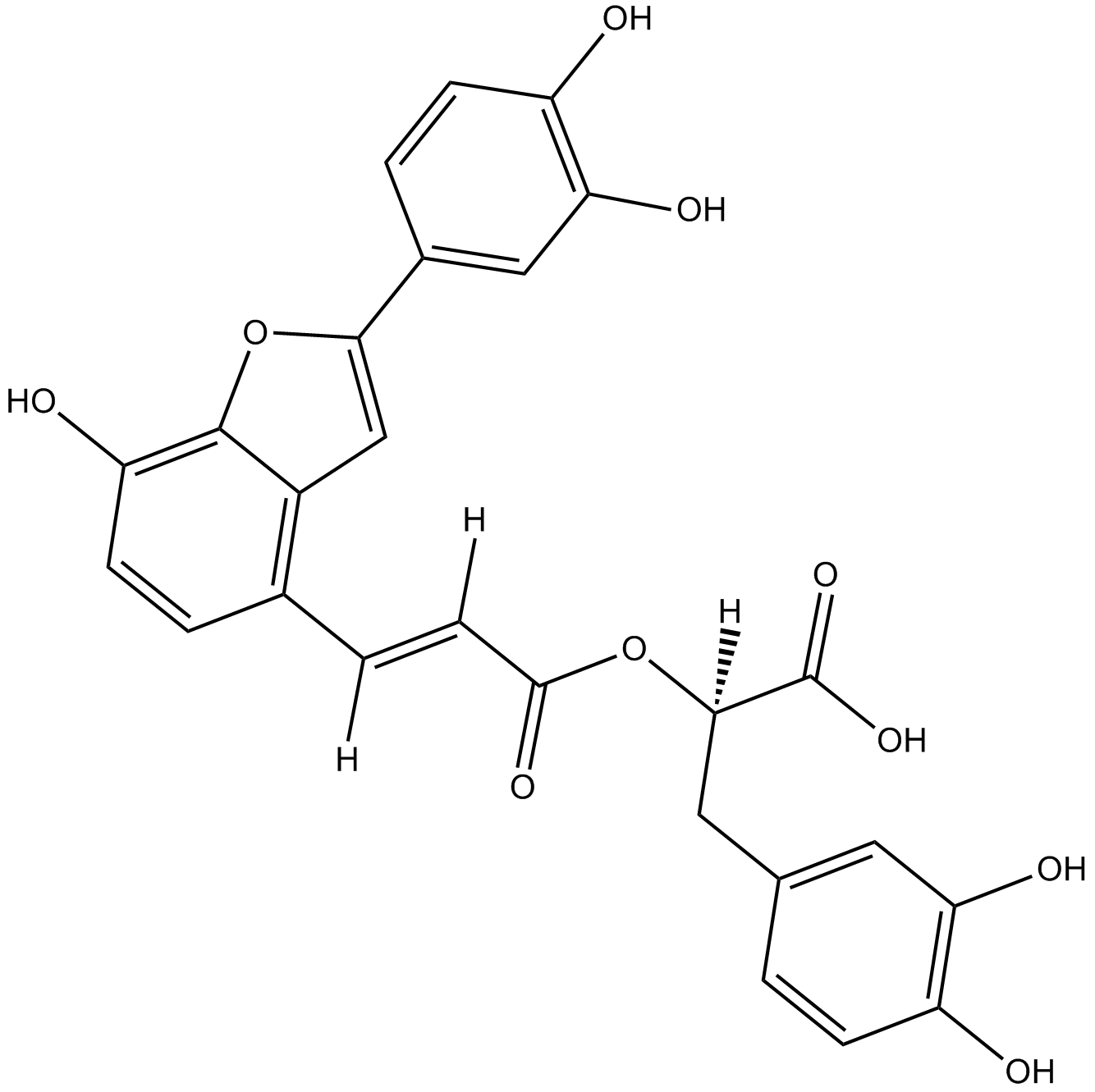Salvianolic acid C Chemical Structure