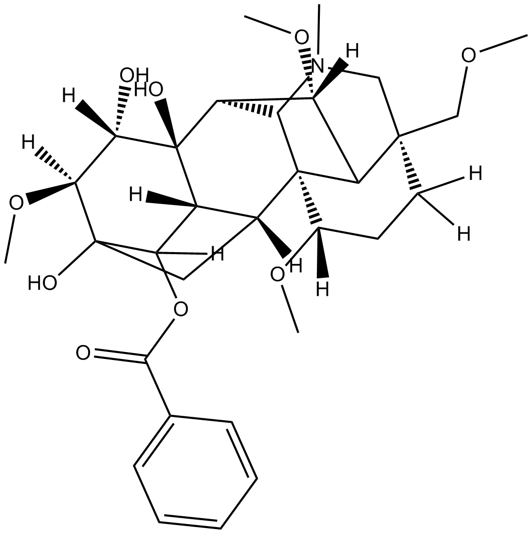 Benzoylhypaconitine Chemical Structure