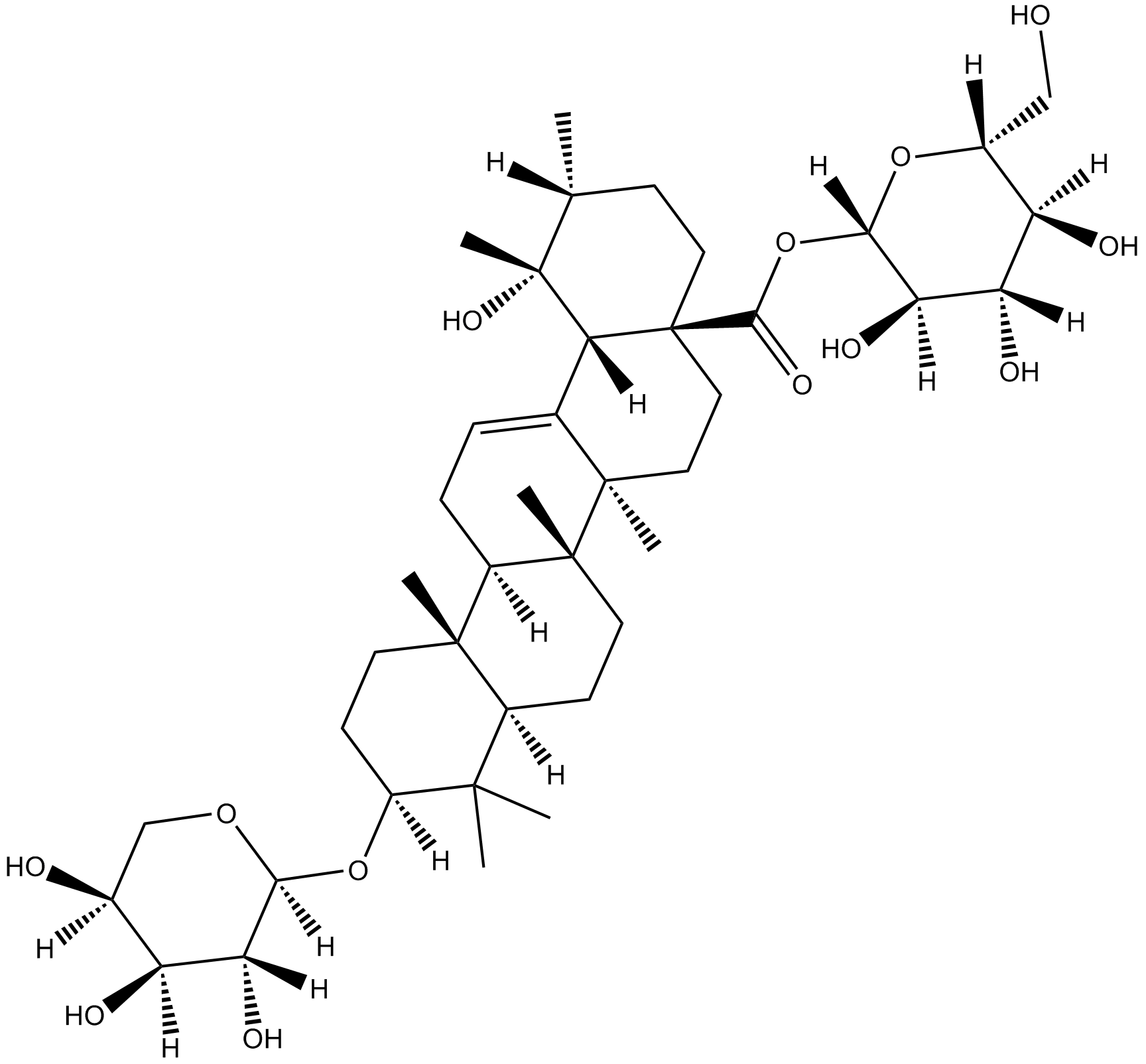 Ziyuglycoside I Chemical Structure