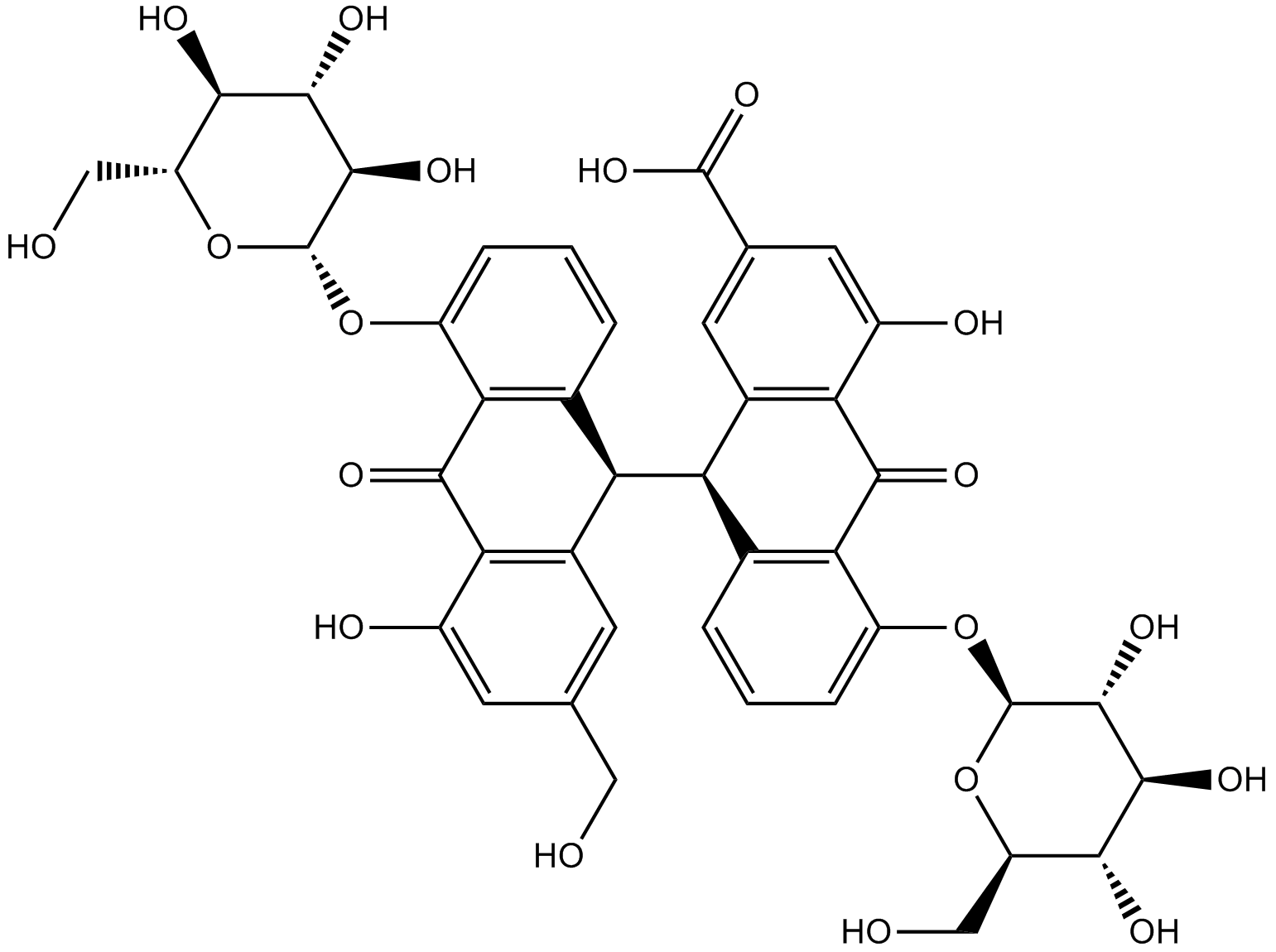 Sennoside C Chemical Structure