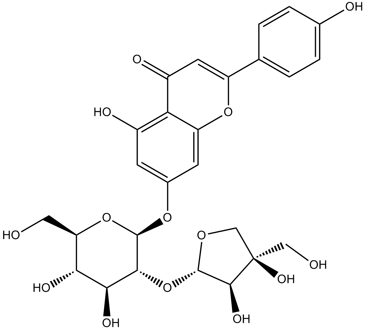 Apioside Chemical Structure