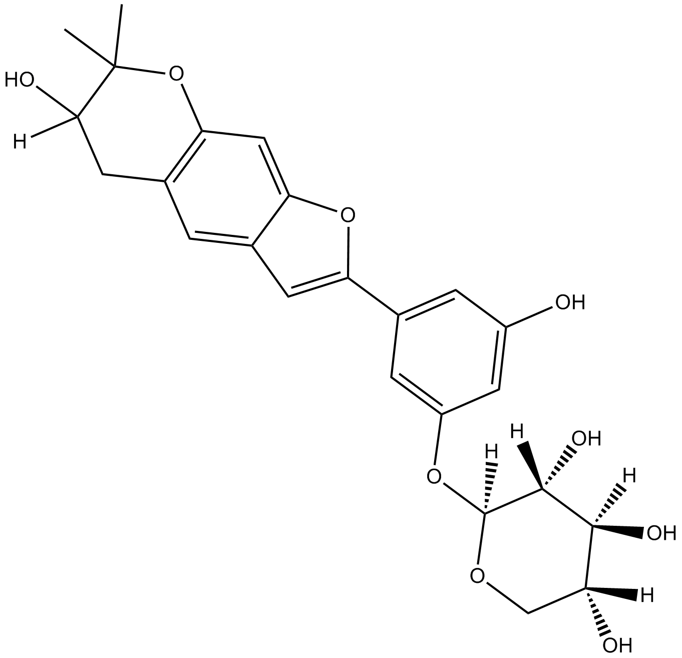 Mulberroside C Chemical Structure