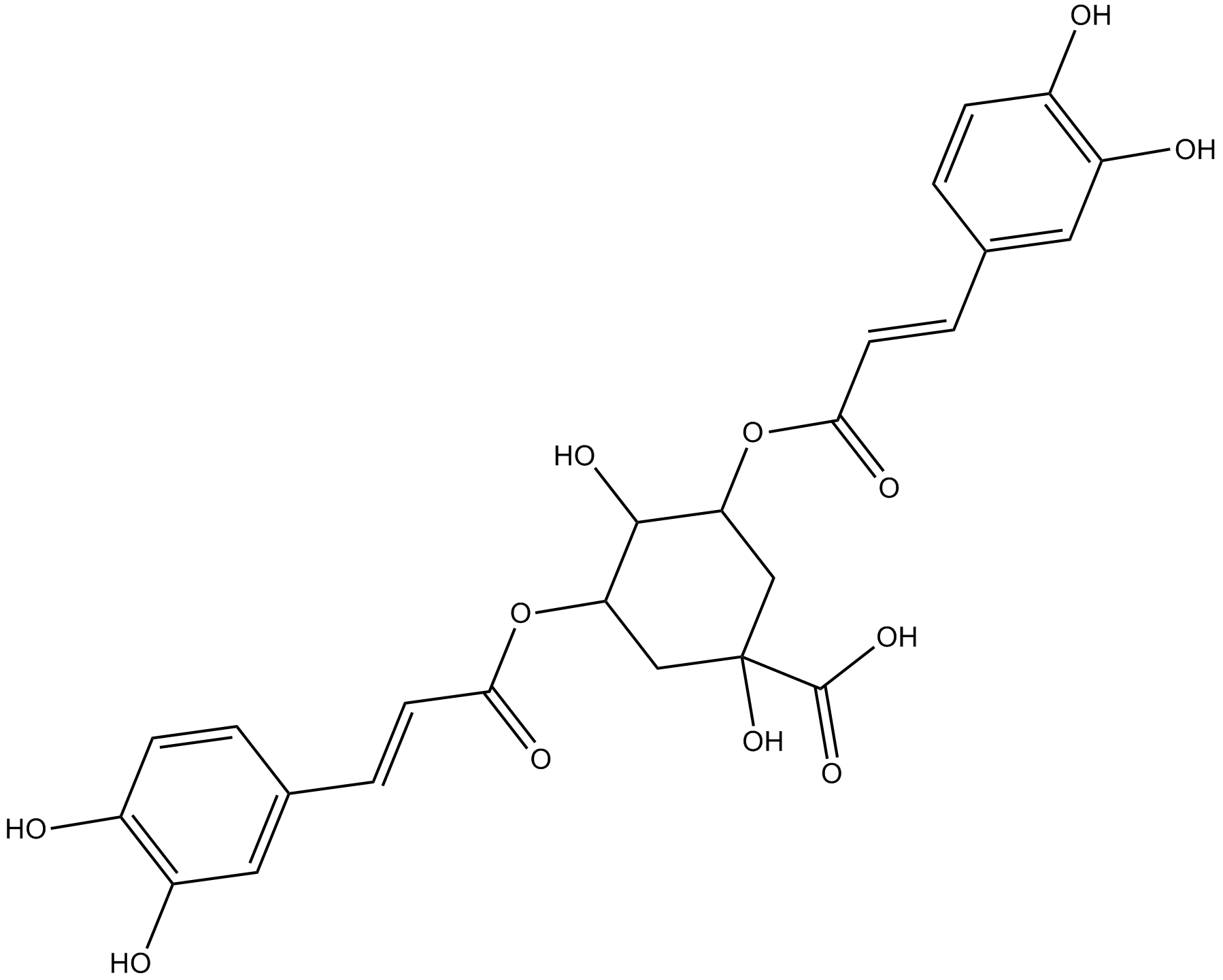 Isochlorogenic acid A Chemical Structure