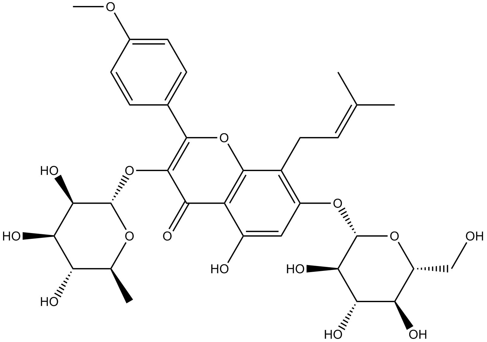 Icariin Chemical Structure
