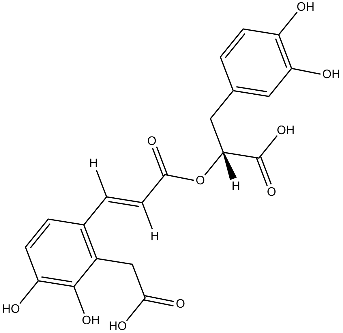 Salvianolic acid D Chemical Structure
