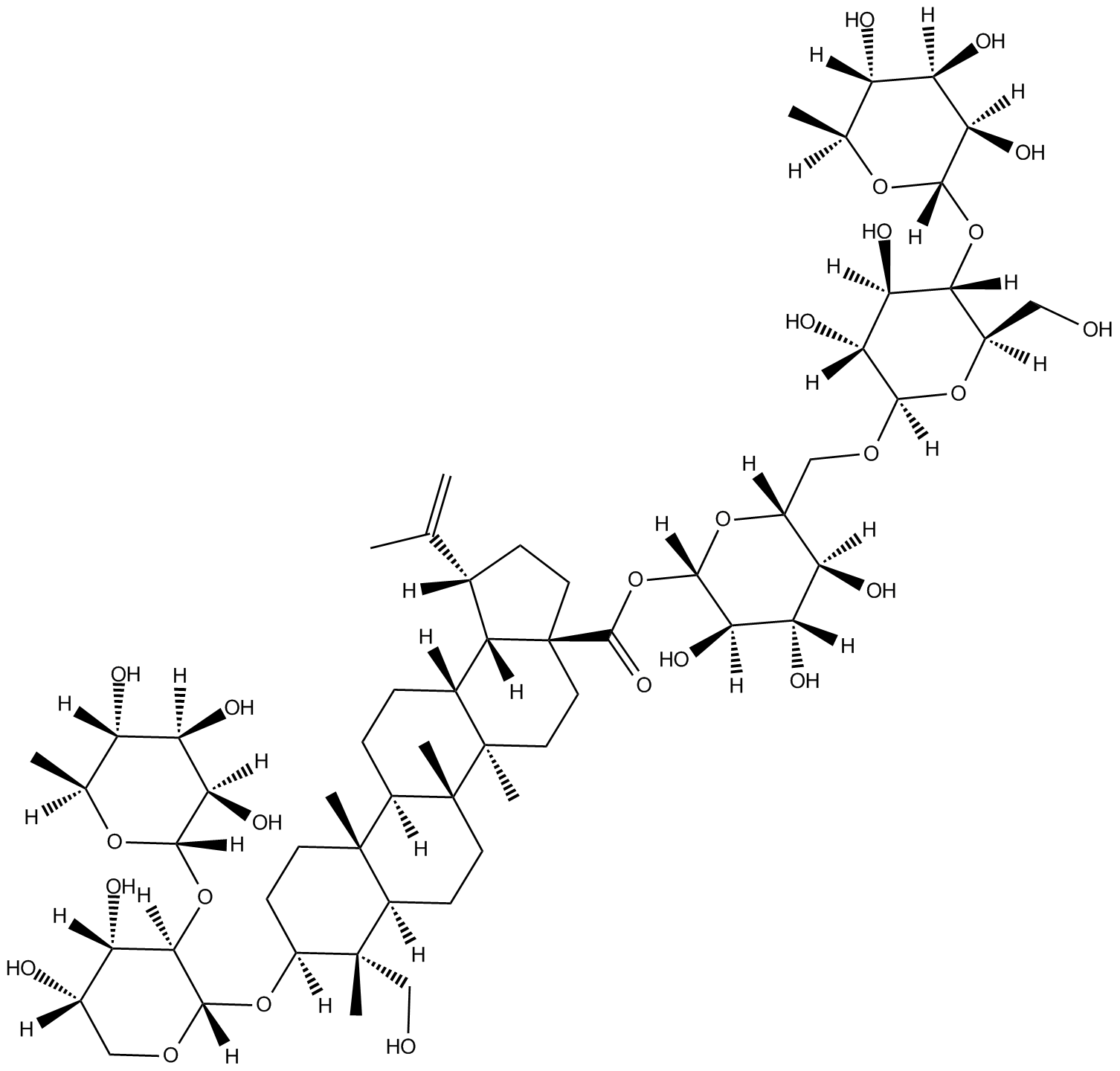 Anemoside B4 Chemical Structure