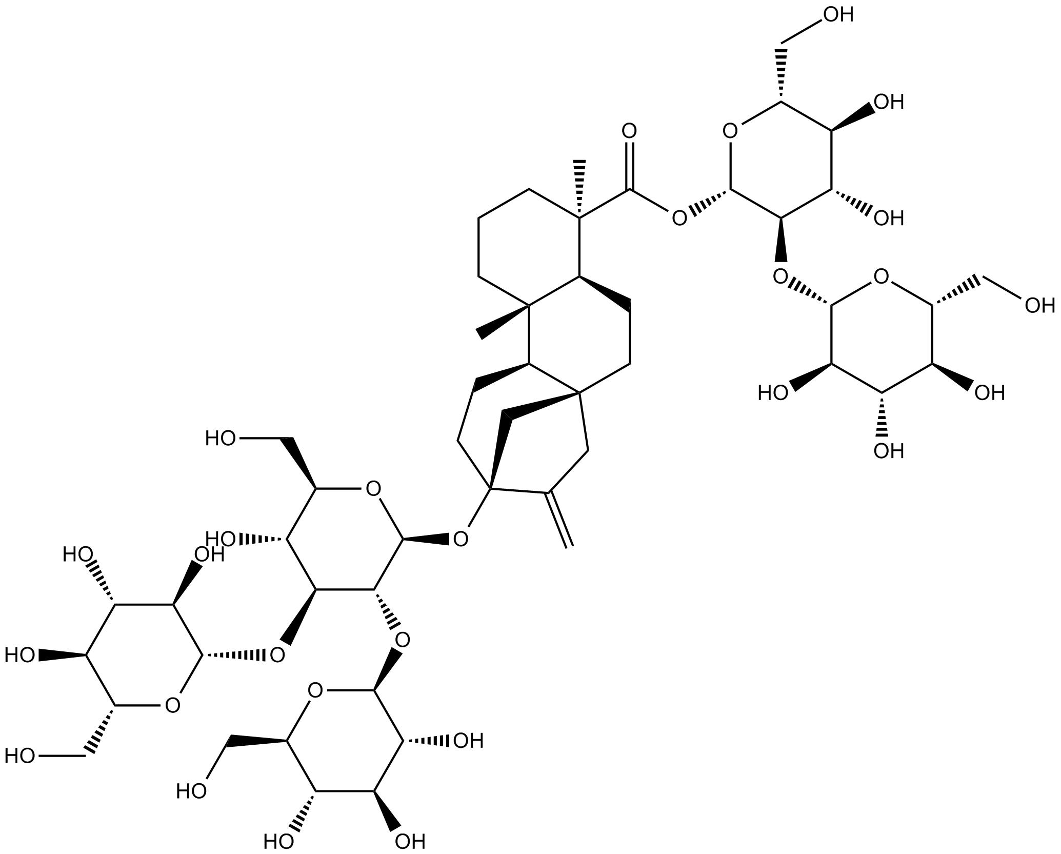 Rebaudioside D Chemical Structure