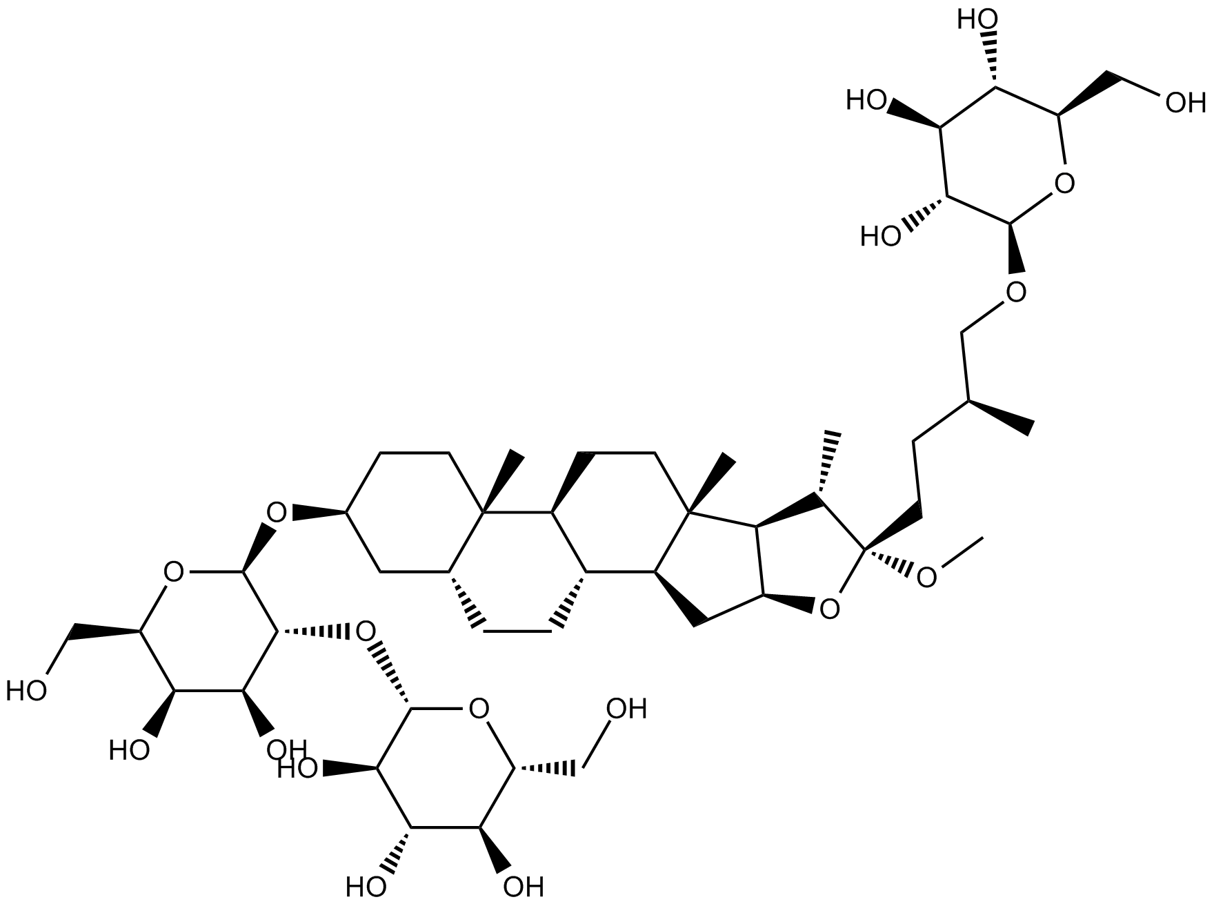 Anemarsaponin E Chemical Structure
