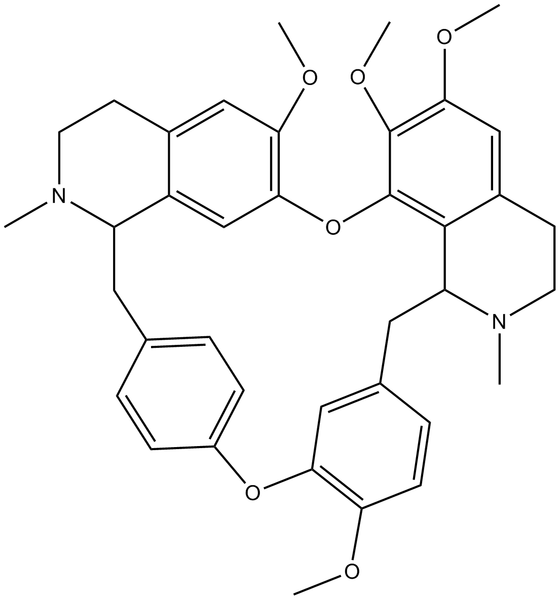 Tetrandrine Chemical Structure