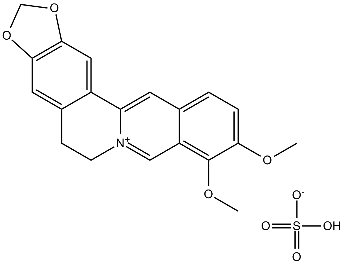 Berberine Sulfate Chemical Structure