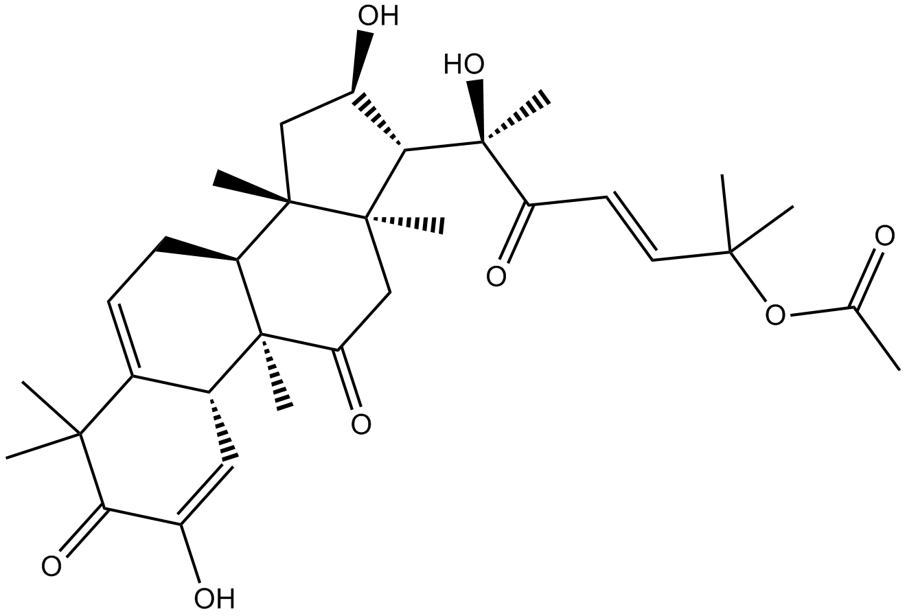 Cucurbitacin E Chemical Structure