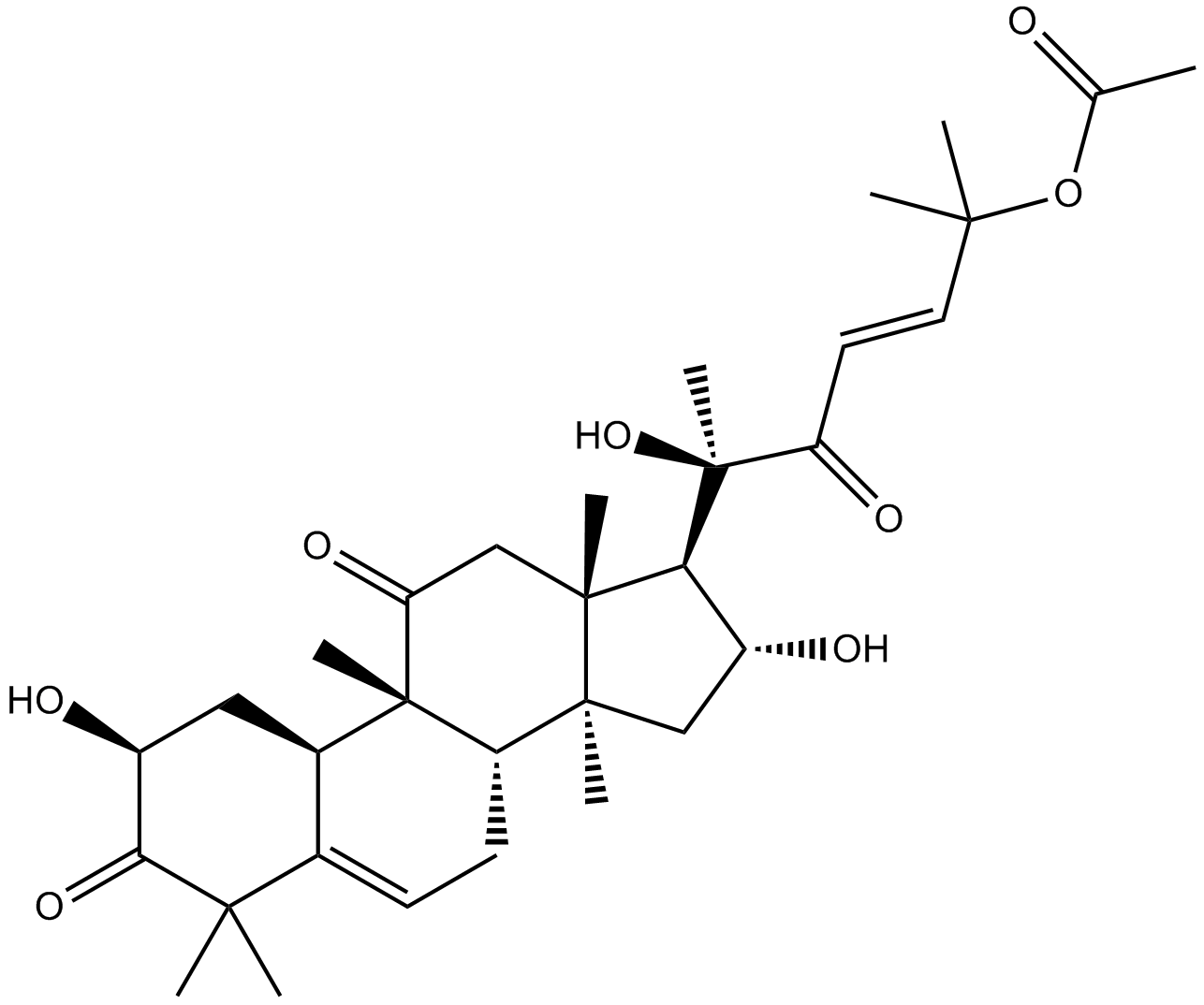 Cucurbitacin B Chemical Structure