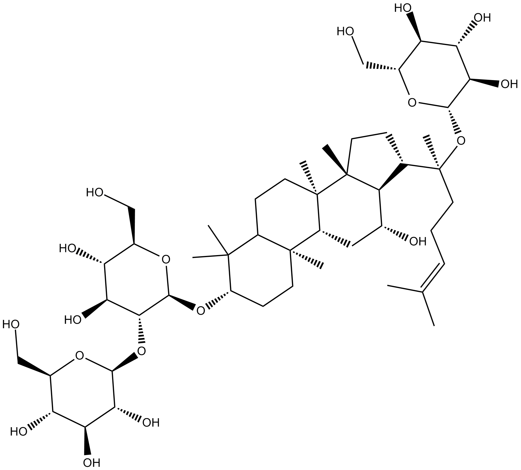 Ginsenoside Rd Chemical Structure