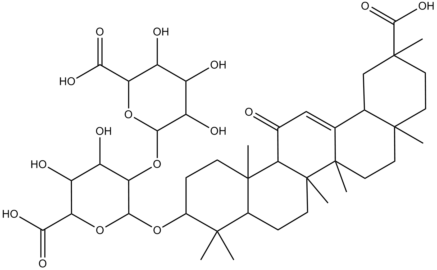 Glycyrrhizic acid Chemical Structure