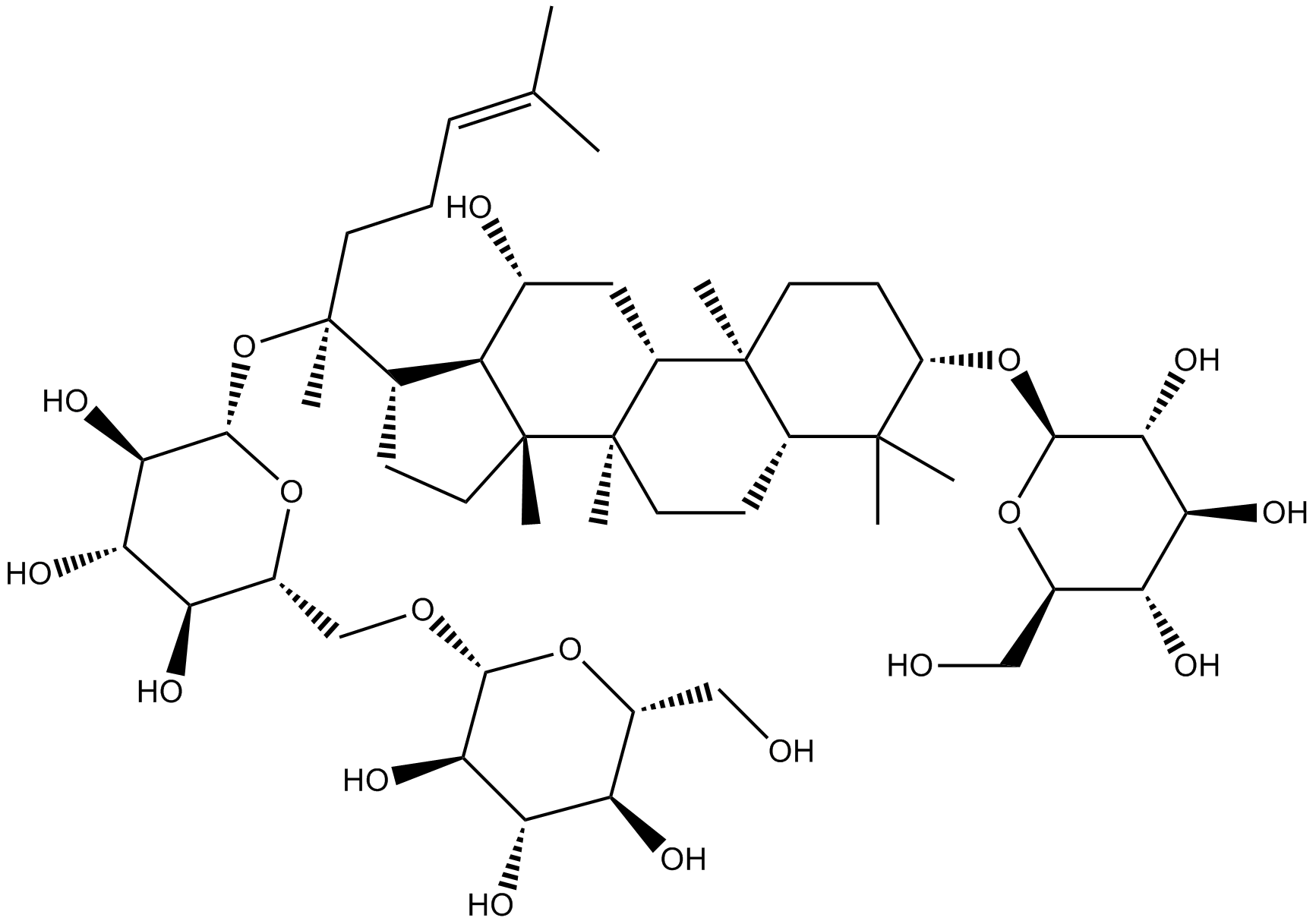 Gypenoside XVII Chemical Structure