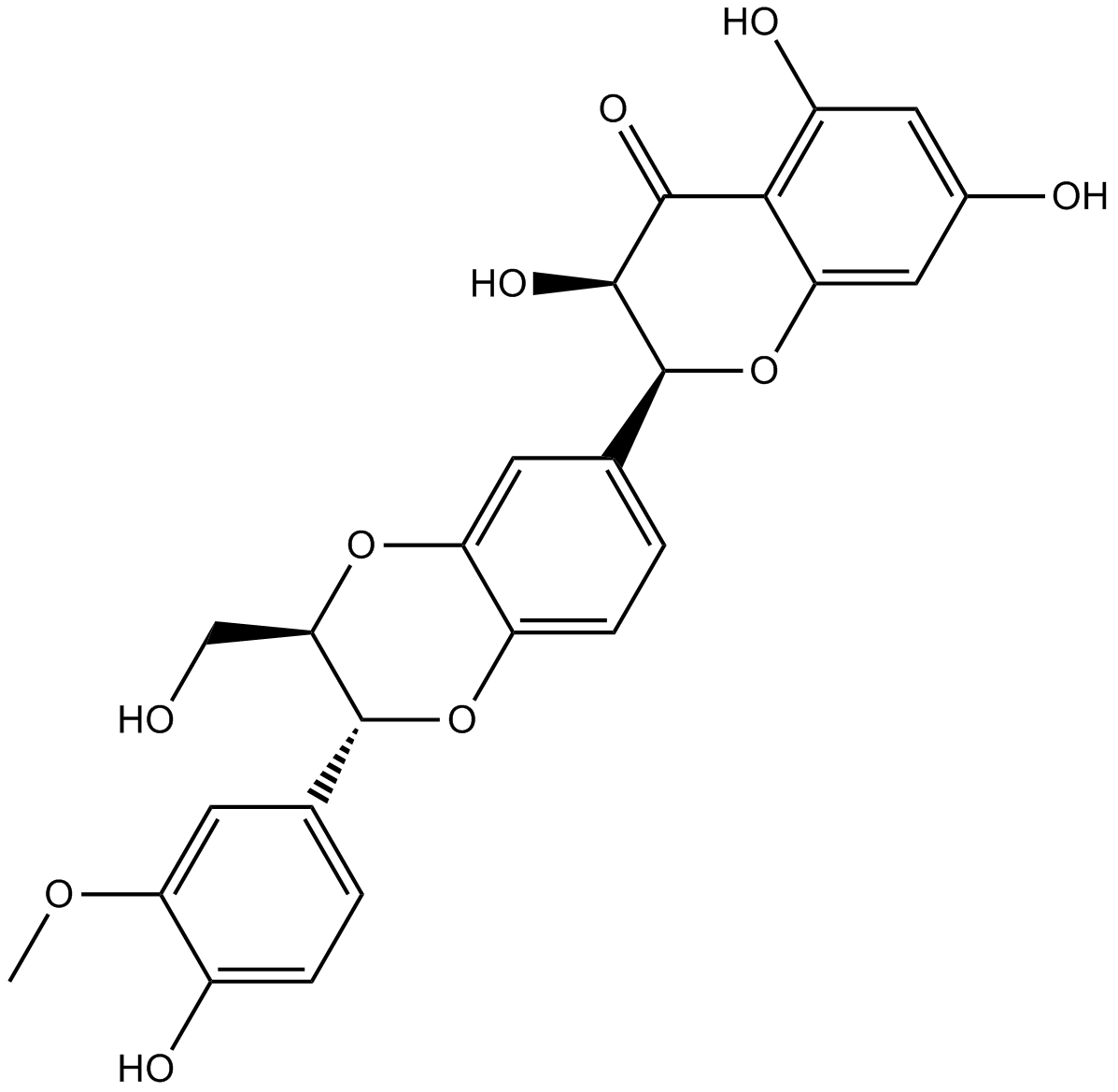 Isosilybin Chemical Structure