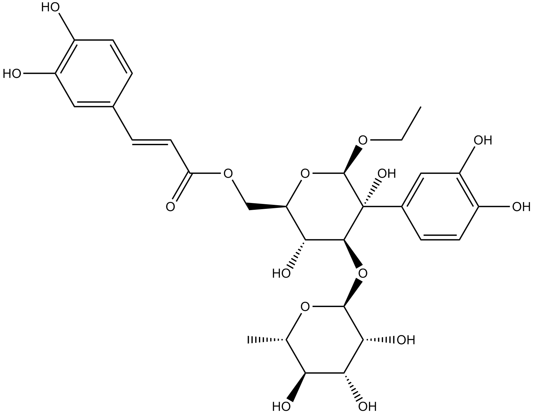 Isoacteoside Chemical Structure
