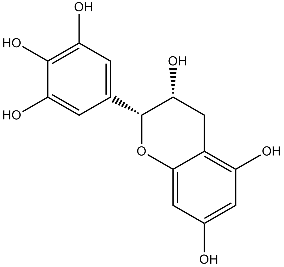 (-)-gallocatechin Chemical Structure