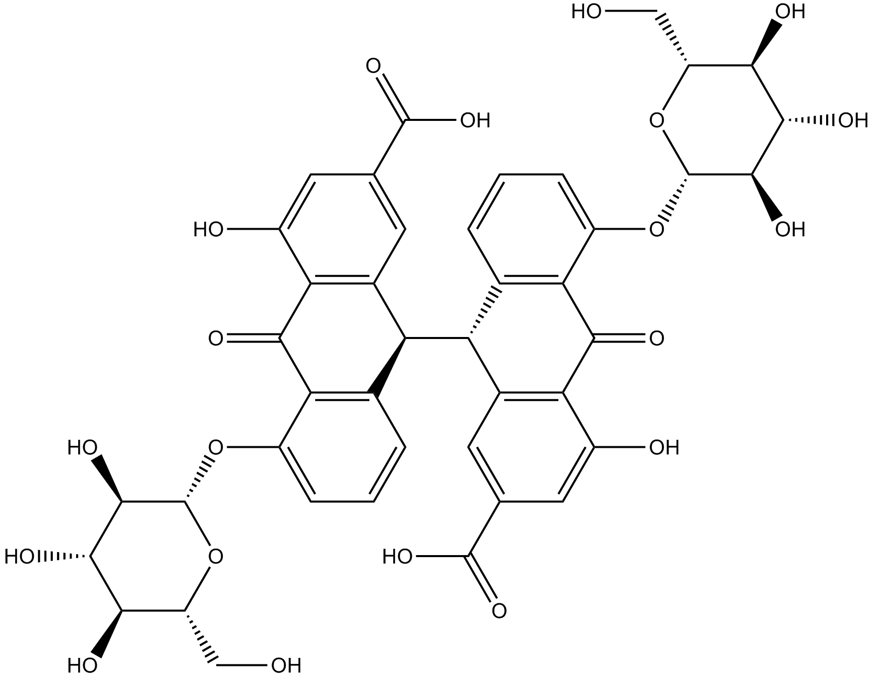 Sennoside B Chemical Structure