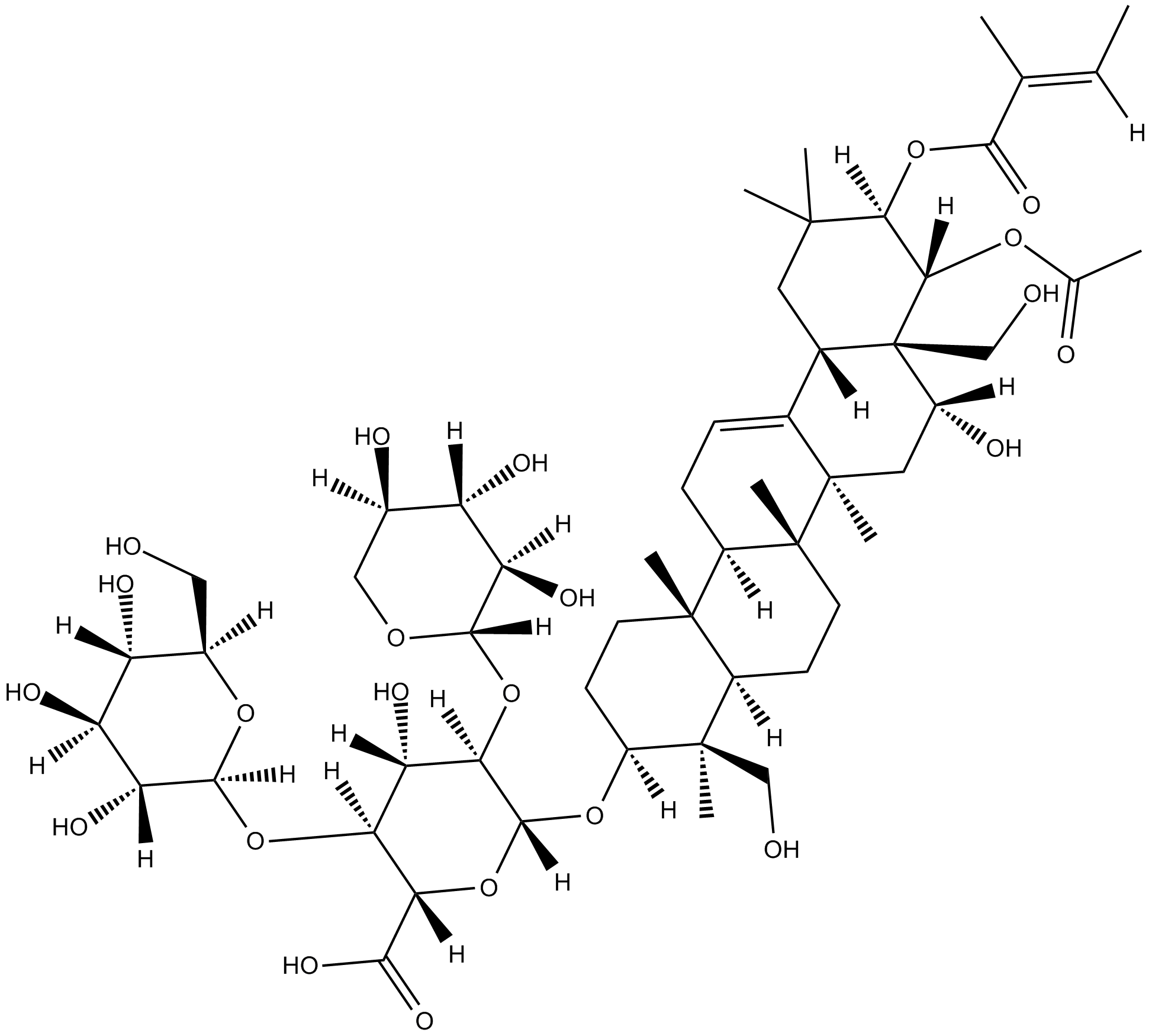 Aescin IIA Chemical Structure