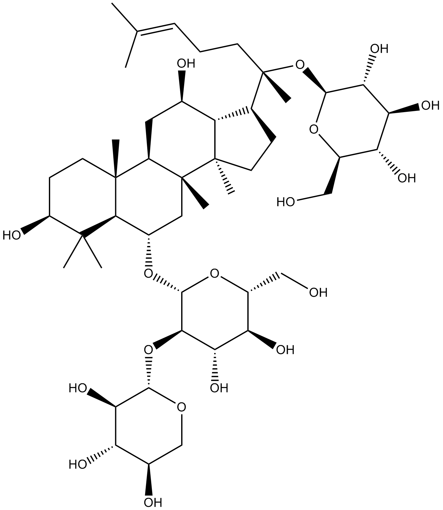 Notoginsenoside R1 Chemical Structure