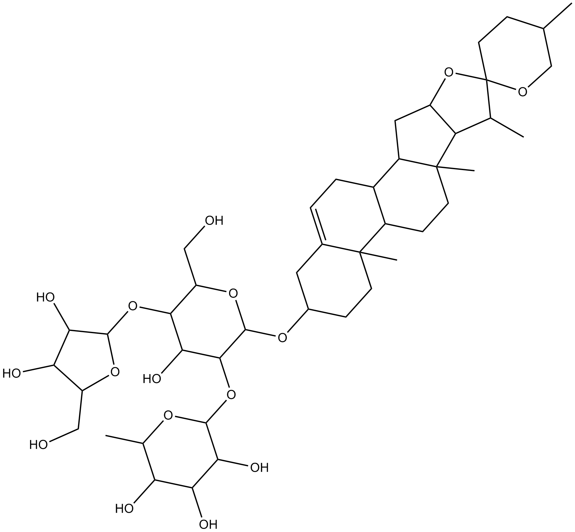 Polyphyllin A Chemical Structure
